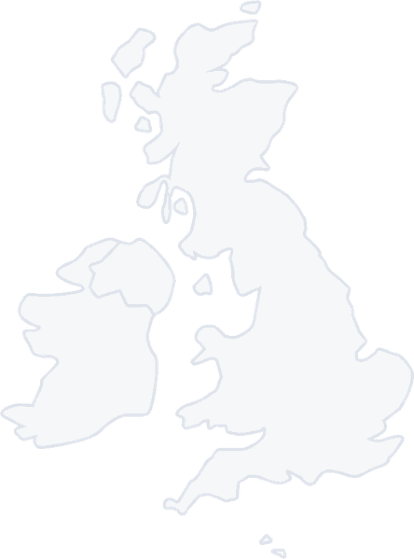 Map of the UK with connections from London to every creator category